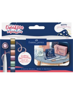 Markerid Faber-Castell Gofa B Happy Celebration, komplekt 6tk/pk