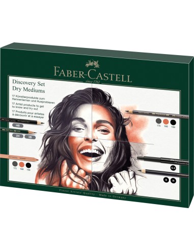 Komplekt Faber-Castell kuivkunstimaterjalidega, 17 osa/pk