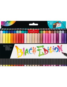 Viltpliiatsid Faber-Castell Black Edition, komplekt 50tk/pk