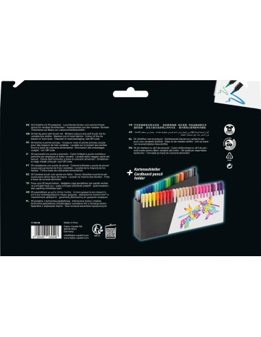 Viltpliiatsid Faber-Castell Black Edition, komplekt 50tk/pk