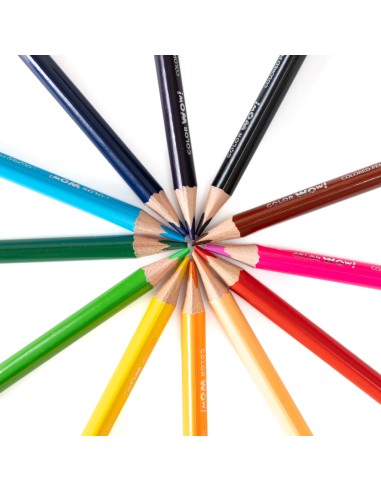 Värvipliiatsid DELI ColorWow 12 värvi kolmetahulised