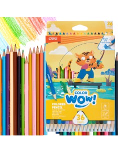 Värvipliiatsid DELI ColorWow 36 värvi kolmetahulised 2