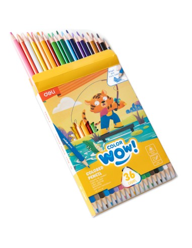 Värvipliiatsid DELI ColorWow 36 värvi kolmetahulised