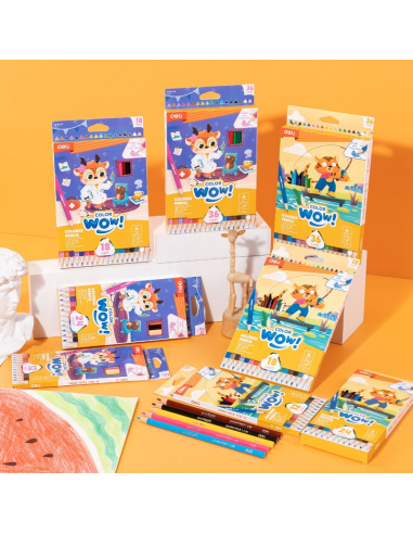 Värvipliiatsid DELI ColorWow 36 värvi kolmetahulised