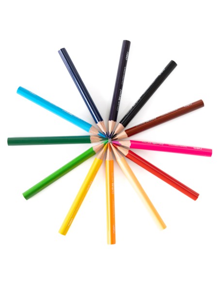 Värvipliiatsid DELI ColorWow 12 värvi lühikesed kolmetahulised