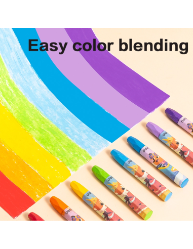 Õlipastellid DELI ColorWow 12 värvi