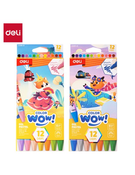 Õlipastellid DELI ColorWow 18 värvi