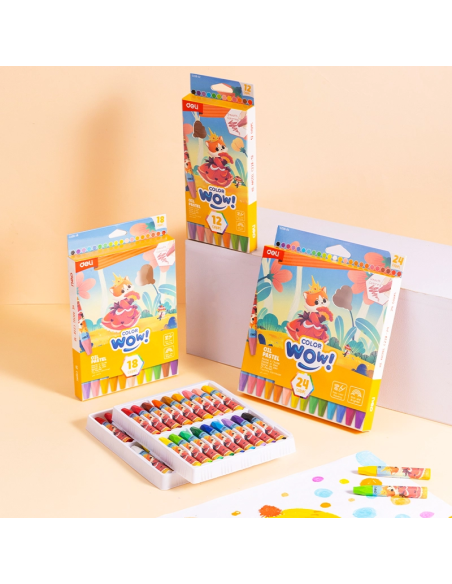 Õlipastellid DELI ColorWow 24 värvi