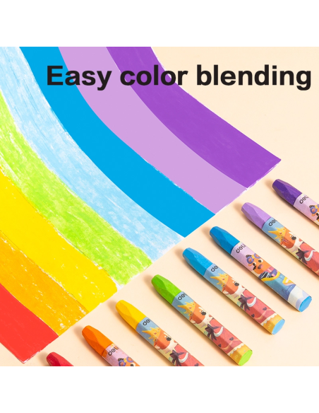 Õlipastellid DELI ColorWow 24 värvi