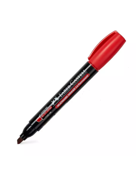 Permanentne Faber-Castell Multimark Winner 54 lõigatud ots punane