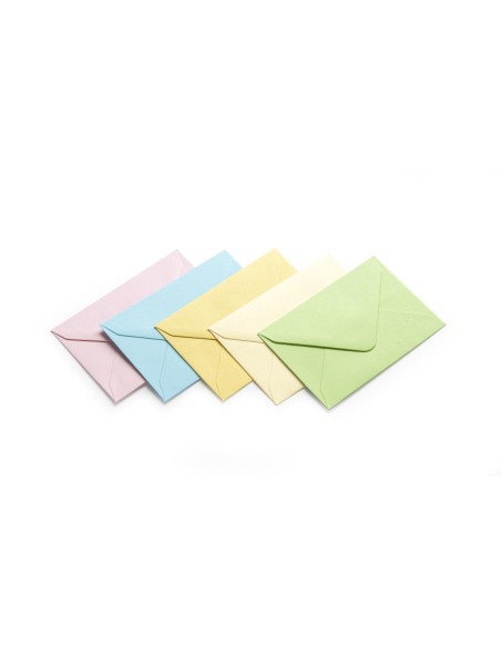Envelopes 70x100mm mix smooth and pastel colours 23 packs/DISPLAY
