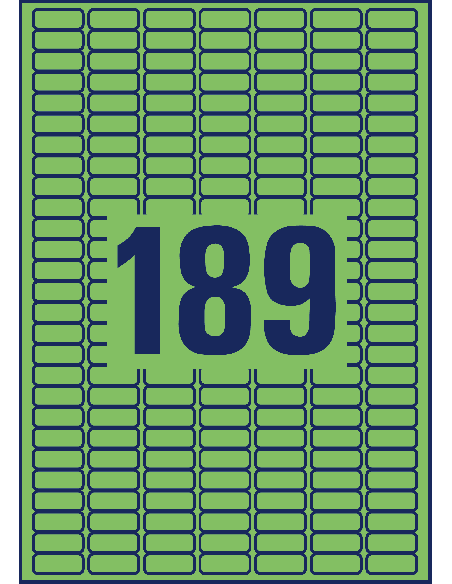 old no:6049/Label 25,4x10mm ILK green A