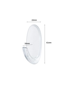 Command™ Small Clear Hooks with Clear Strips 17092CLR 2