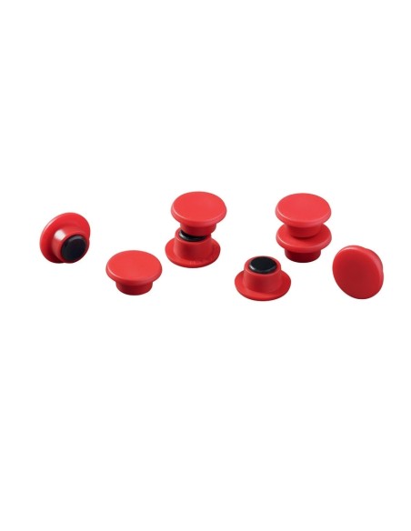 Magnets Durable 15mm red 8pcs in blister