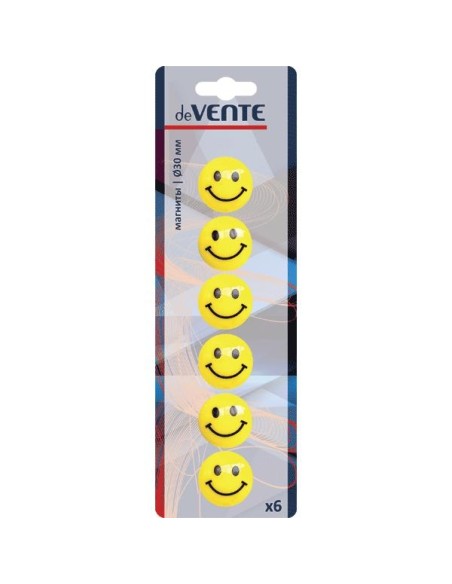 Tahvlimagnet deVENTE Smile 30mm 6tk/pk