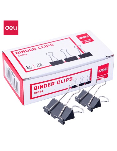 Effortless Binder Clip 25mm BLACK
