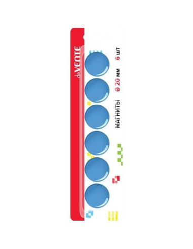 Tahvlimagnet deVENTE sinine 20mm 6tk/pk