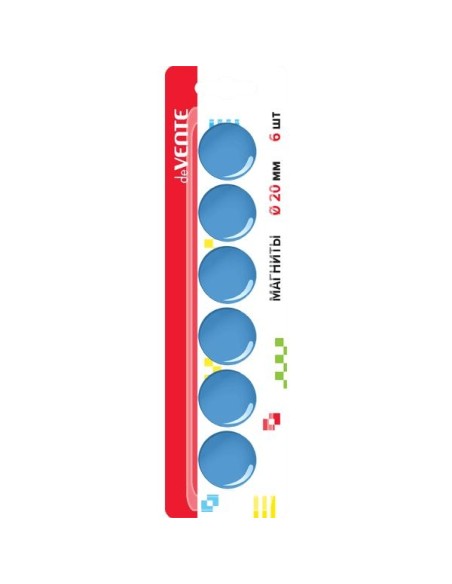 Tahvlimagnet deVENTE sinine 20mm 6tk/pk