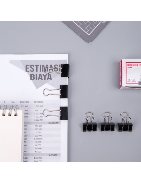 Effortless Binder Clip 19mm BLACK