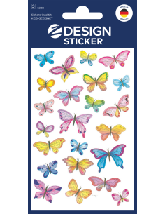 CRE stickers butterfly paper 3sh
