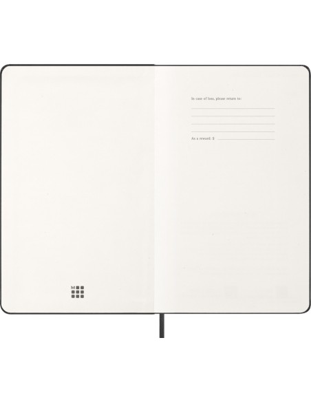 Kalendermärkmik Moleskine 2026 13x21cm, nädal H, kõvad kaaned, must