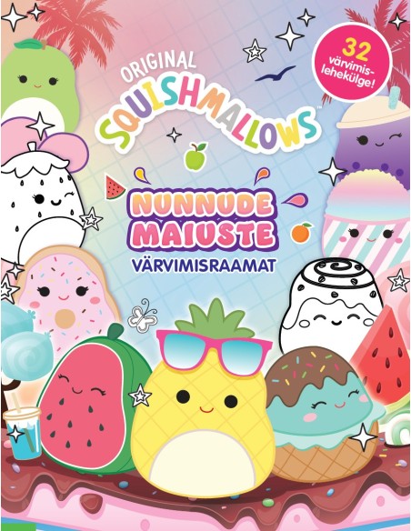 Squishmallows. Nunnude maiuste värvimisraamat