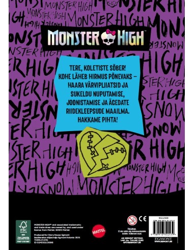 Monster High. Tegevusraamat. Riided, nuputamist, joonistamist
