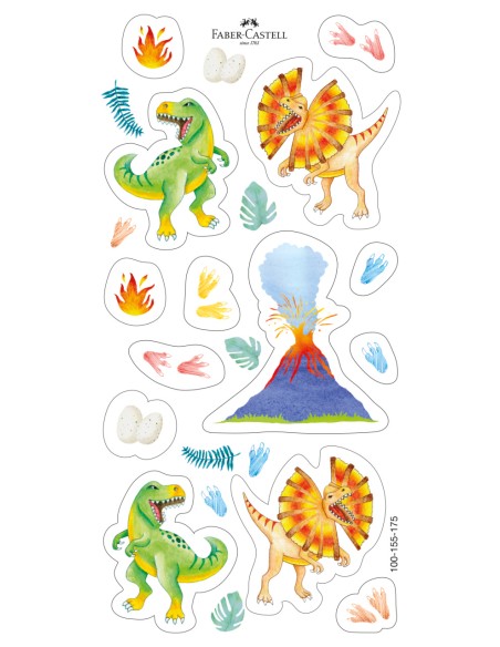 Värvipliiatsid Faber-Castell Dino 10+3-värvi