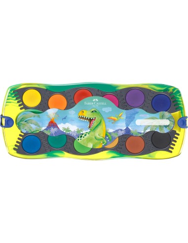 Vesivärvid Faber-Castell Connector Dino 12 värvi