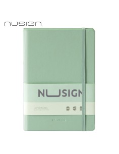 Nusign Leather Cover Notebook A5 210*140mm 96sheets Green