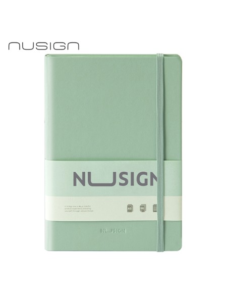 Nusign Leather Cover Notebook A5 210*140mm 96sheets Green