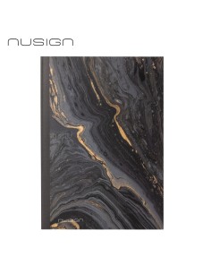 Nusign Leather Cover Notebook A5-210mmx148mm-80 Black