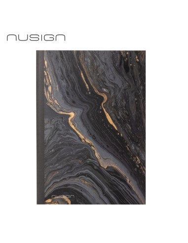 Nusign Leather Cover Notebook A5-210mmx148mm-80 Black