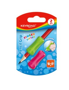 Sõrmekumm Keyroad harilikule pliiatsile, ergonoomiline, 2tk/pk blistris