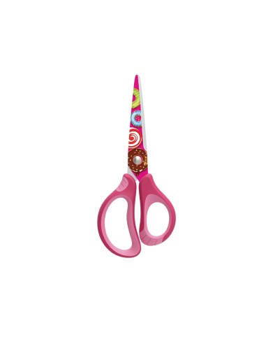 6" soft handle children scissors with TATTO printing, 1pc/blister ca