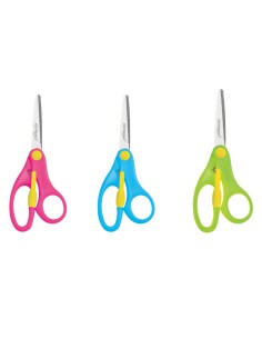 5" scissors, safe round tip, safe for fast open, 1pcs/blister card