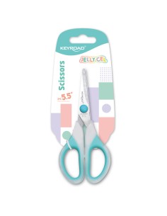 Käärid Keyroad Jelly Gel 13cm, lastele, pehme käepide, ergonoomilised