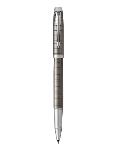 PARKER IM Rollerball Pen, Premium Dark Espresso Chiselled with Fine Point Black Ink Refill, Gift Box (1931682)