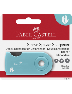 Pliiatsiteritaja Faber-Castell Sleeve, kogujaga, 2-ava, vasakukäelistele blistris