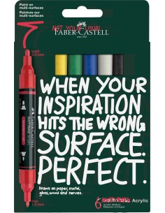 Acrylic Marker multimark SP Set 6 Basic