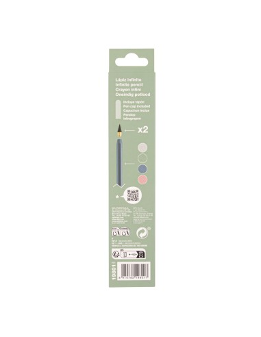 B. INFINITE PENCIL HB GREEN COLOR 1U