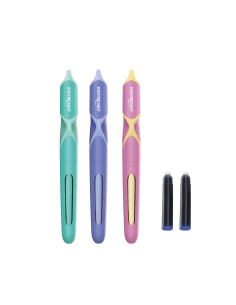 1pc exact fountain pen with 2pcs  blue ink cartridge/blister card 2