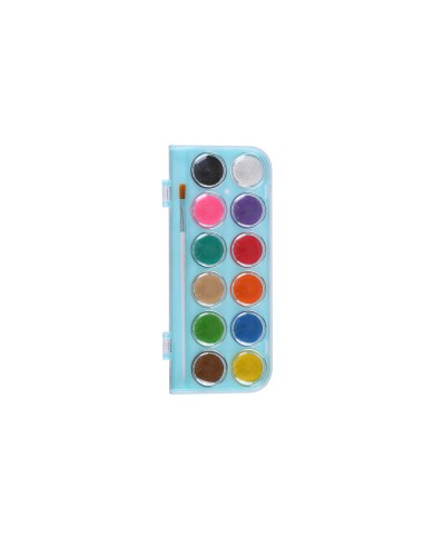 Vesivärvid Keyroad 28mm 12-värvi pastelsed glitteriga