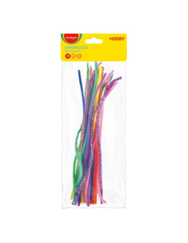 Karvatraat Keyroad Glitter 30cm 24tk/pk assortii