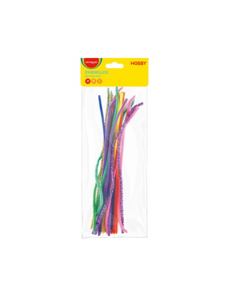 Karvatraat Keyroad Glitter 30cm 24tk/pk assortii