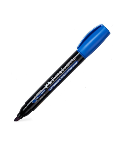 Permanentne Faber-Castell Multimark Winner 54 lõigatud ots sinine