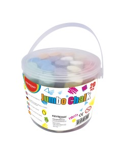 Asfaldikriit Keyroad 20tk/pk ümar värviline