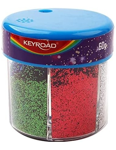 Glitter sparkle 60grams,(6X10grams)/pot, 12pcs/display box