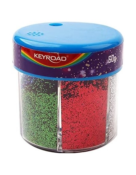 Glitterpuru Keyroad 60g 6-värvi