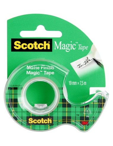 Tape 3M Scotch Magic 8-1975D 19mmx7,5m with dispenser Baltic